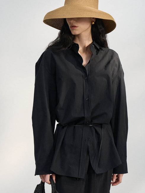 Arden Wire-Tie Relaxed Shirt